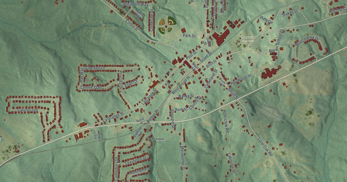 Map of Grantville, Georgia