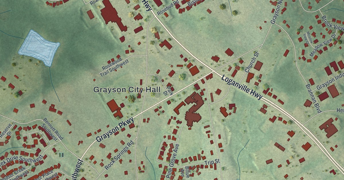 Map of Grayson, Georgia