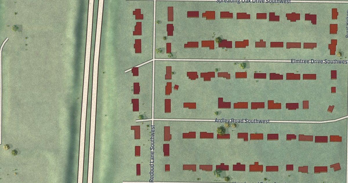 Map of Green Acres Valley, Georgia