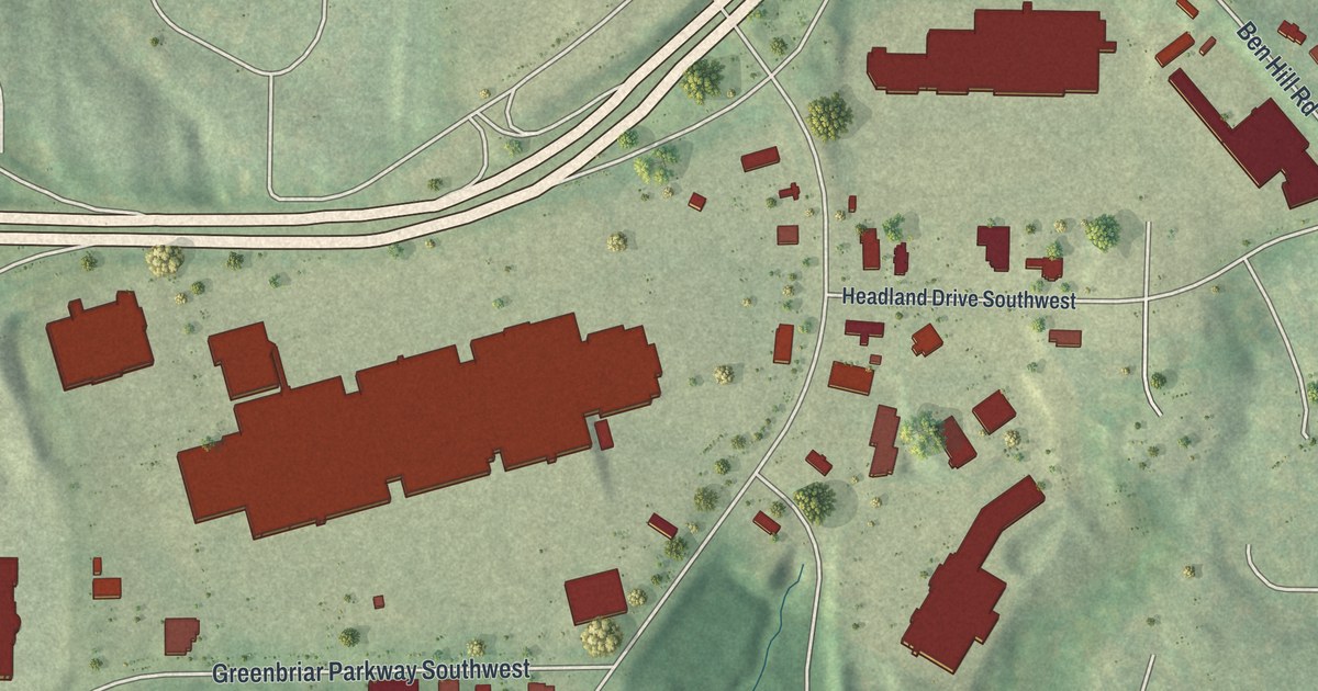Map of Greenbriar, Georgia