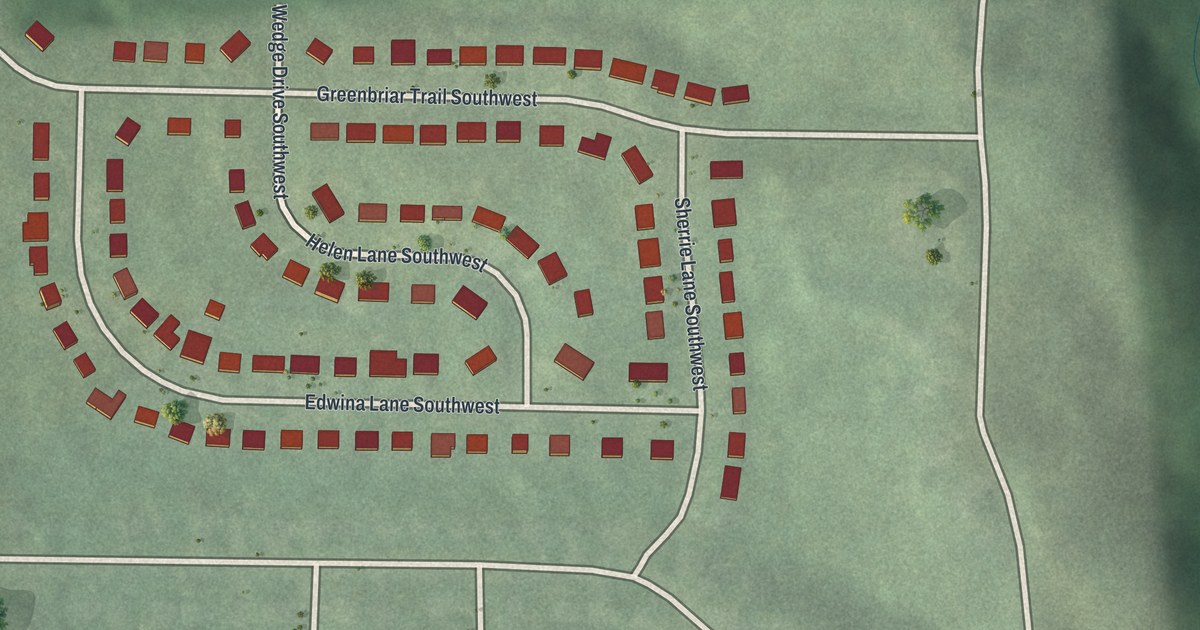 Map of Greenbriar Village, Georgia