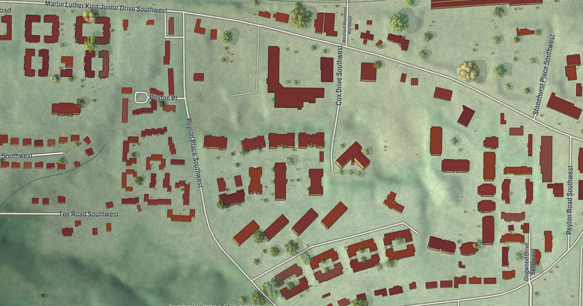 Map of Harland Terrace, Georgia