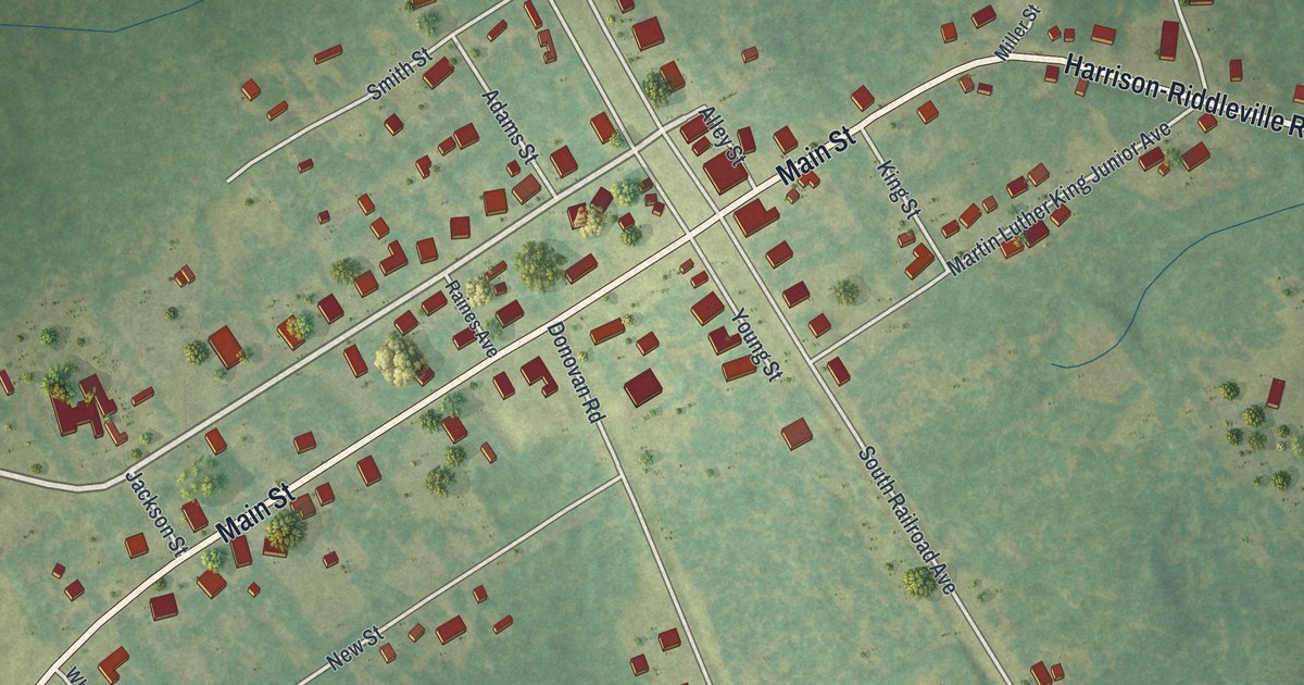 Map of Harrison, Georgia