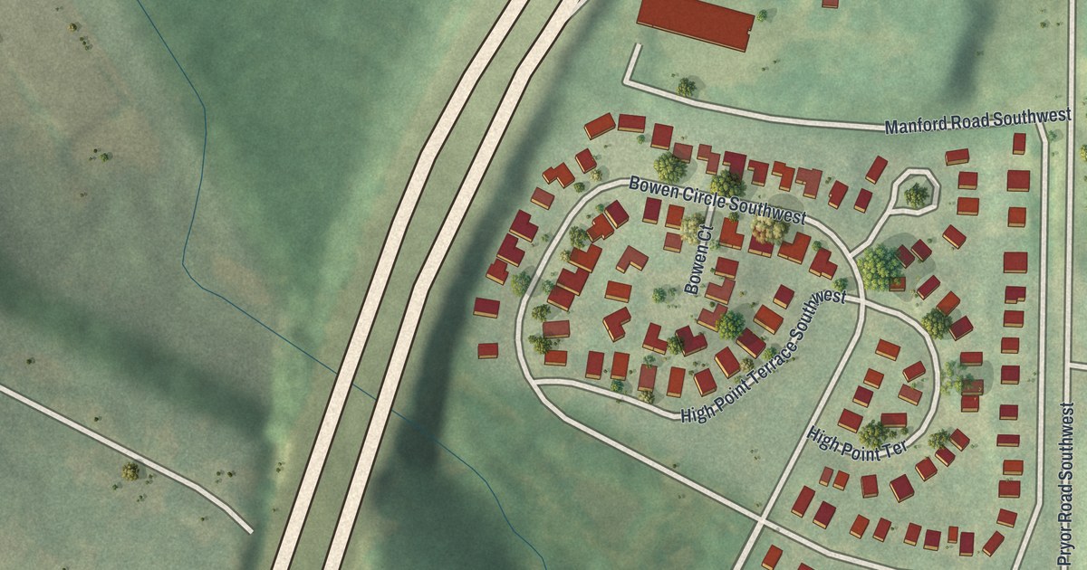 Map of High Point, Georgia