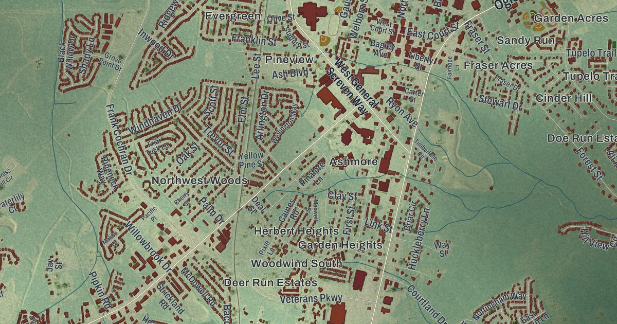 Map of Hinesville, Georgia