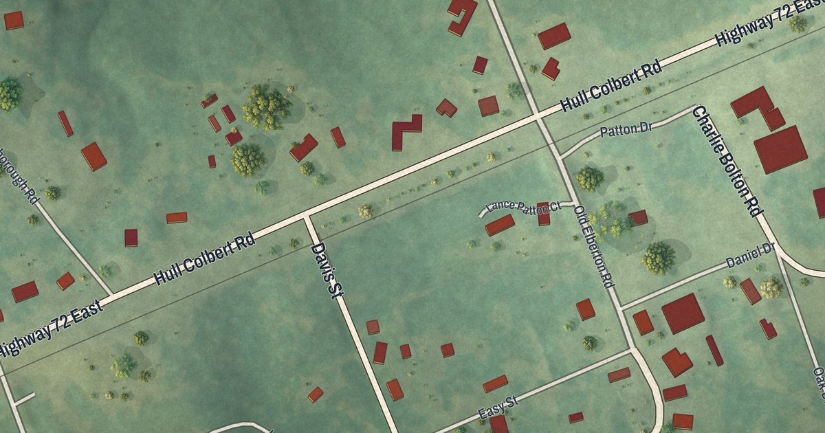 Map of Hull, Georgia