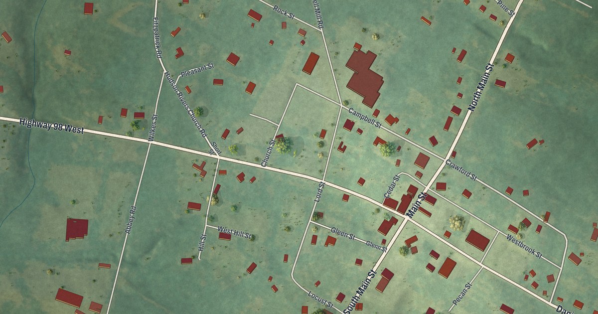 Map of Ila, Georgia