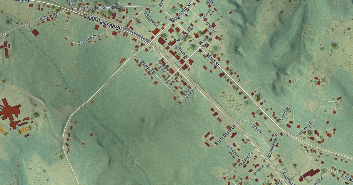 Map of Jeffersonville, Georgia