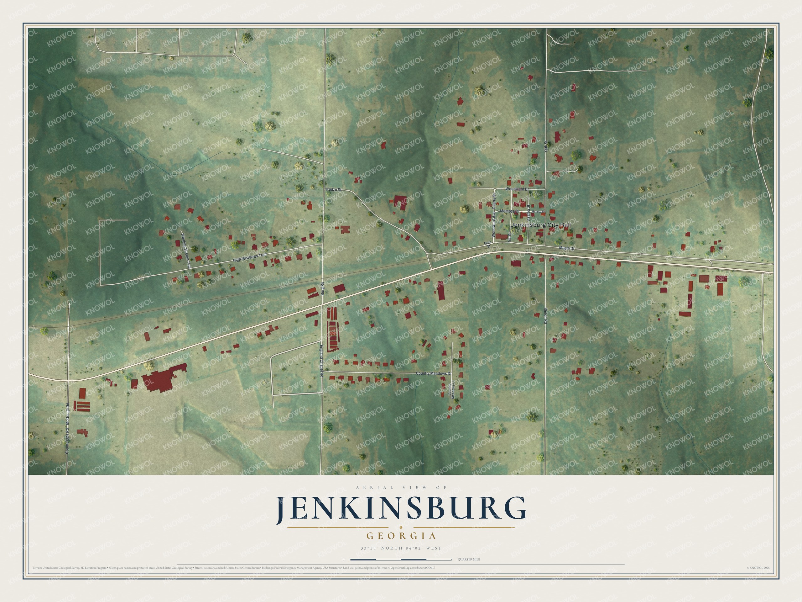 Watermarked full-map preview of Jenkinsburg, Georgia