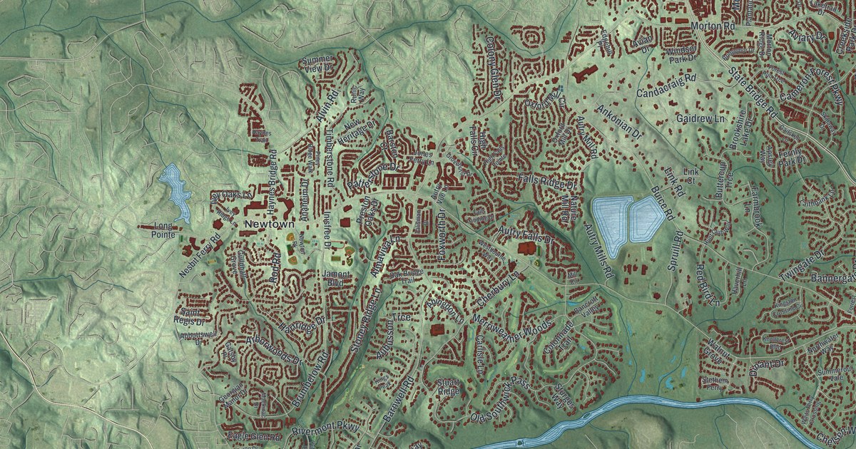 Map of Johns Creek, Georgia