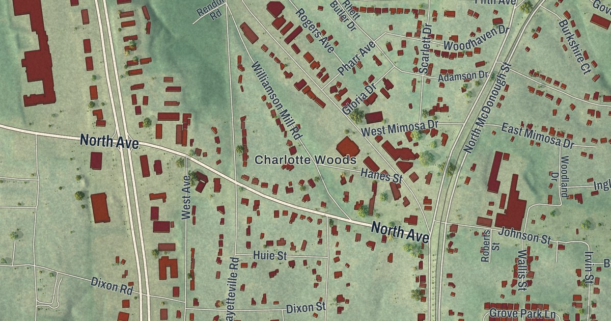 Map of Jonesboro, Georgia