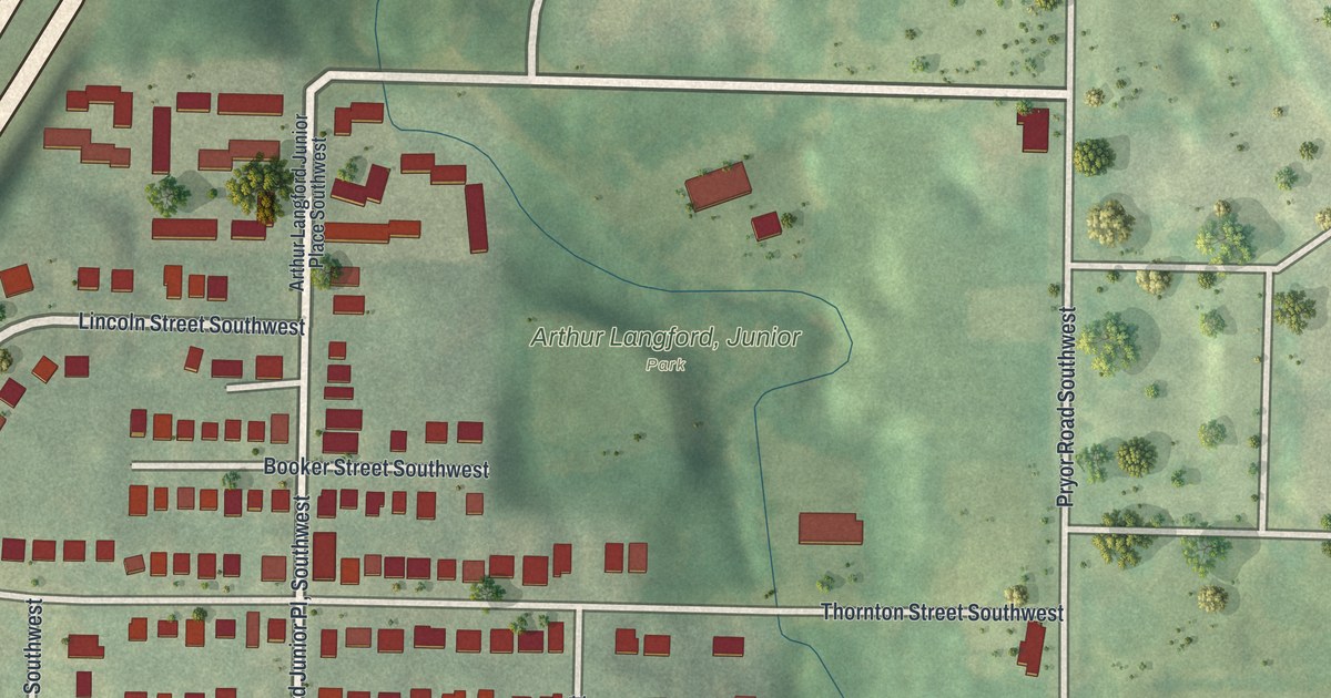 Map of Joyland, Georgia