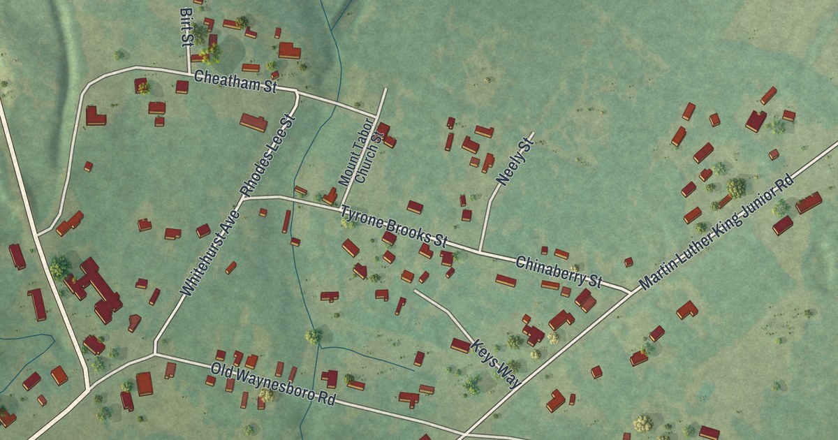 Map of Keysville, Georgia
