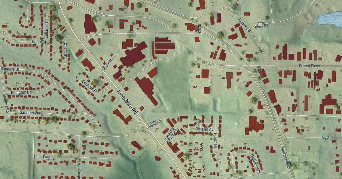 Map of Lake City, Georgia