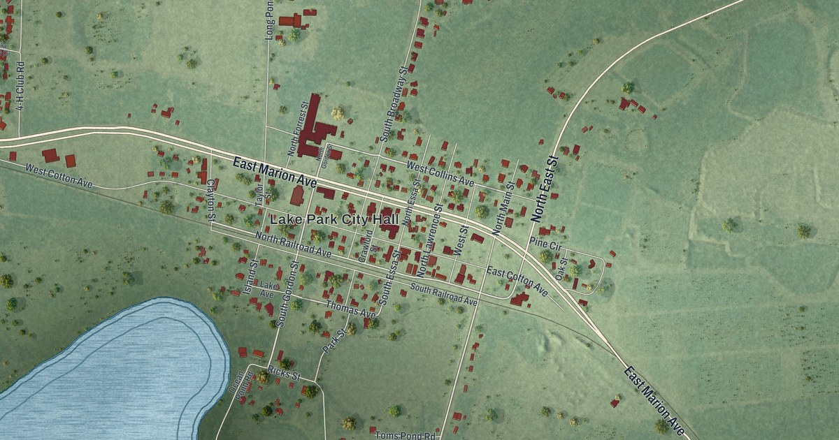 Map of Lake Park, Georgia