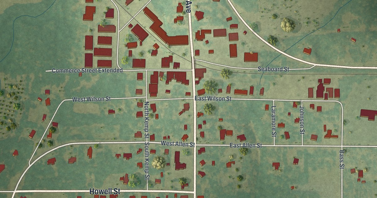 Map of Leslie, Georgia