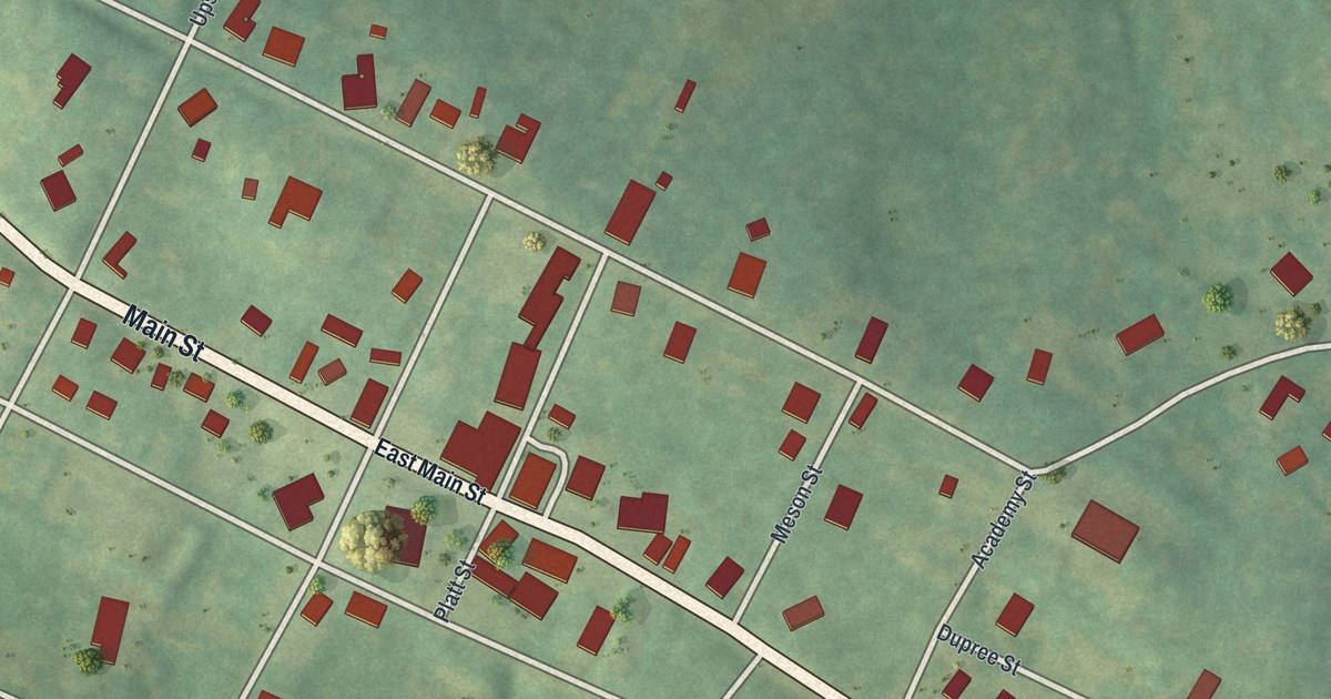Map of Lexington, Georgia