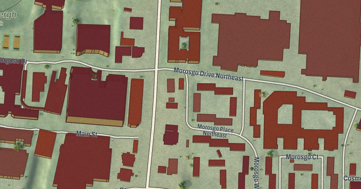Map of Lindbergh-Morosgo, Georgia