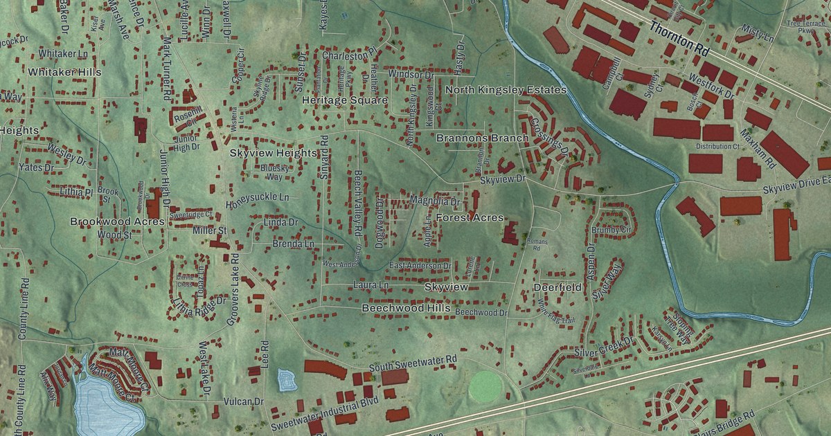Map of Lithia Springs, Georgia