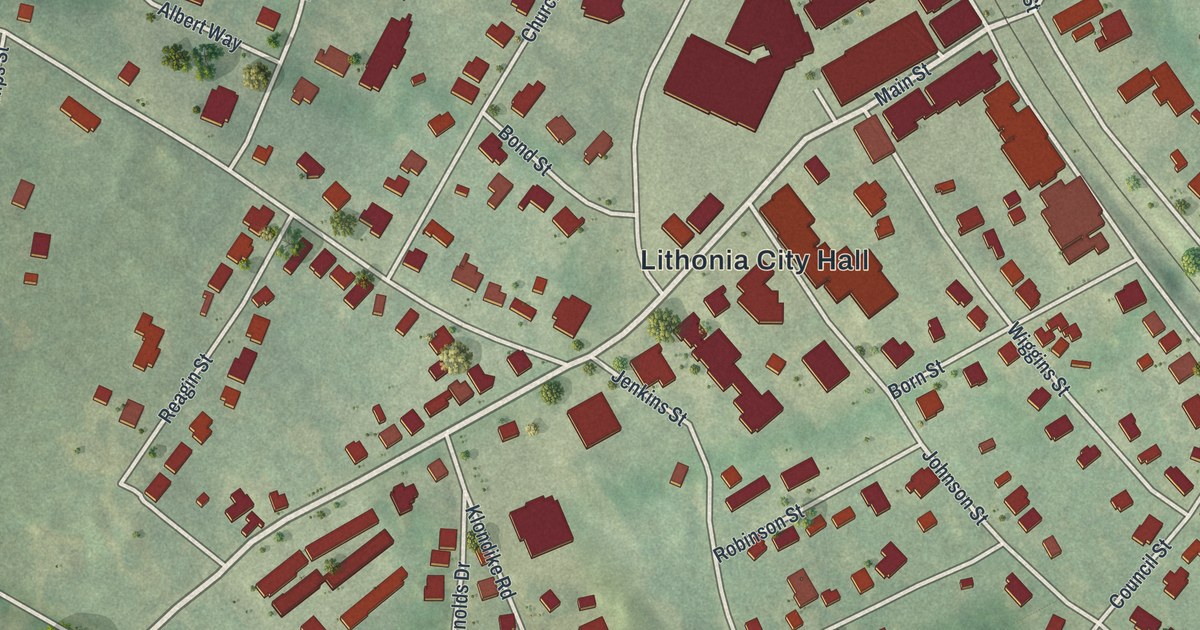 Map of Lithonia, Georgia