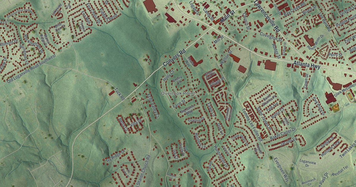 Map of Loganville, Georgia
