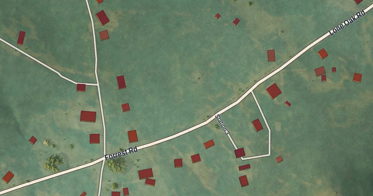 Map of Lone Oak, Georgia