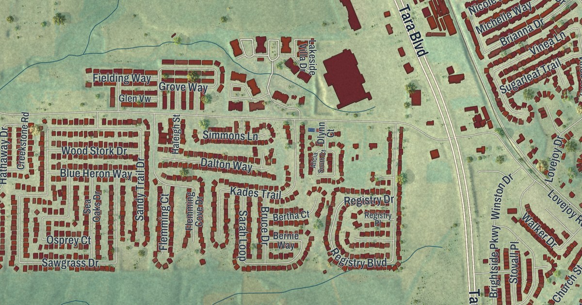 Map of Lovejoy, Georgia