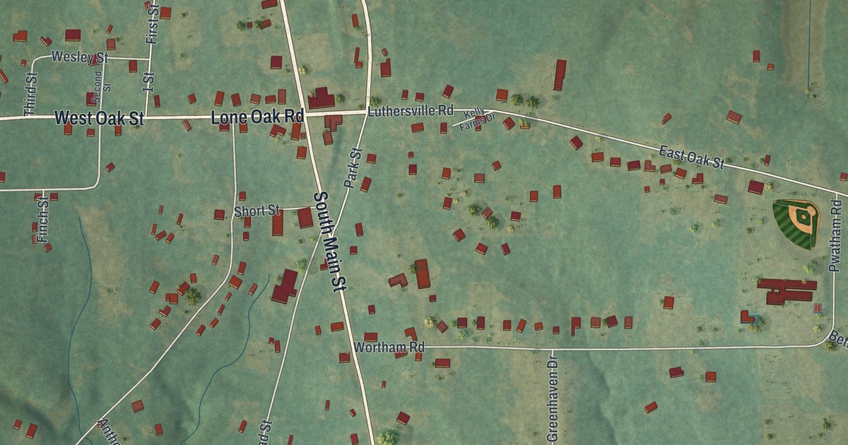Map of Luthersville, Georgia
