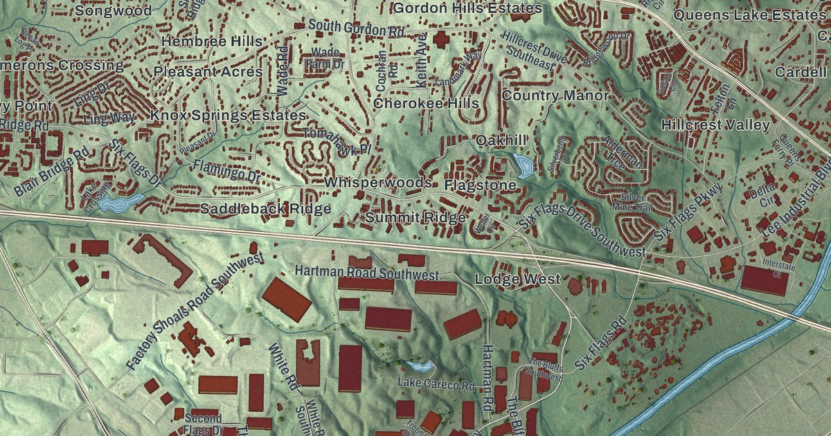 Map of Mableton, Georgia