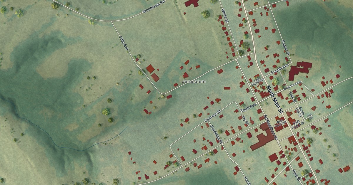 Map of Mansfield, Georgia