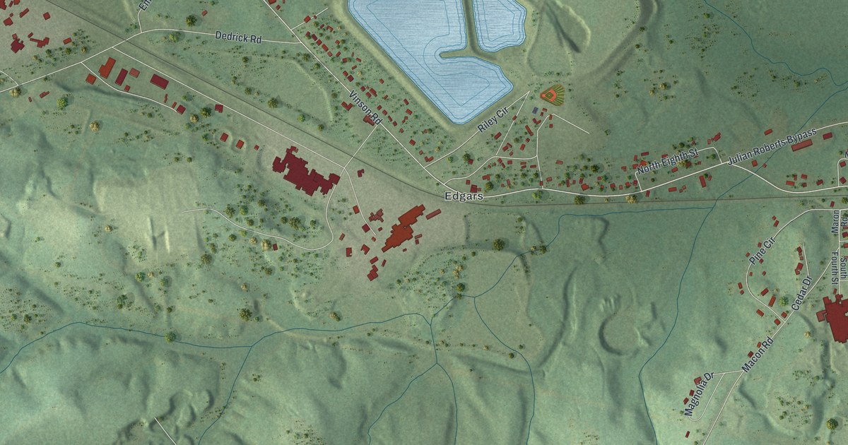 Map of McIntyre, Georgia