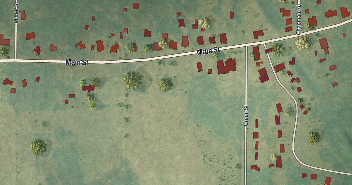 Map of Meansville, Georgia