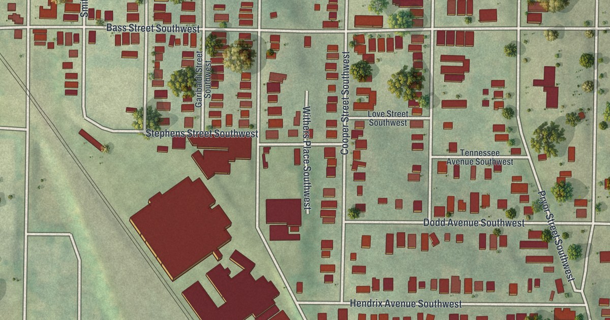 Map of Mechanicsville, Georgia