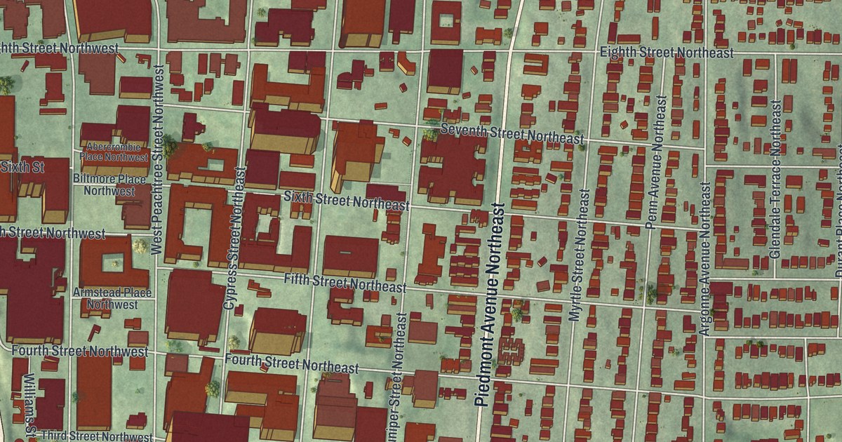 Map of Midtown, Georgia