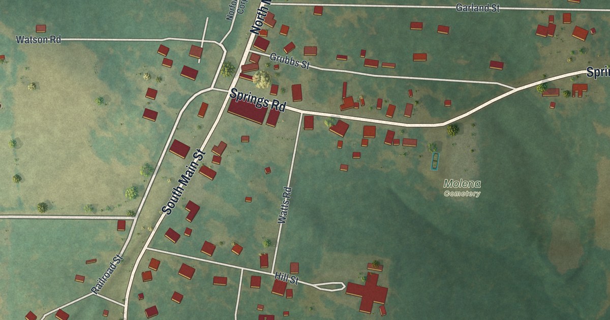 Map of Molena, Georgia