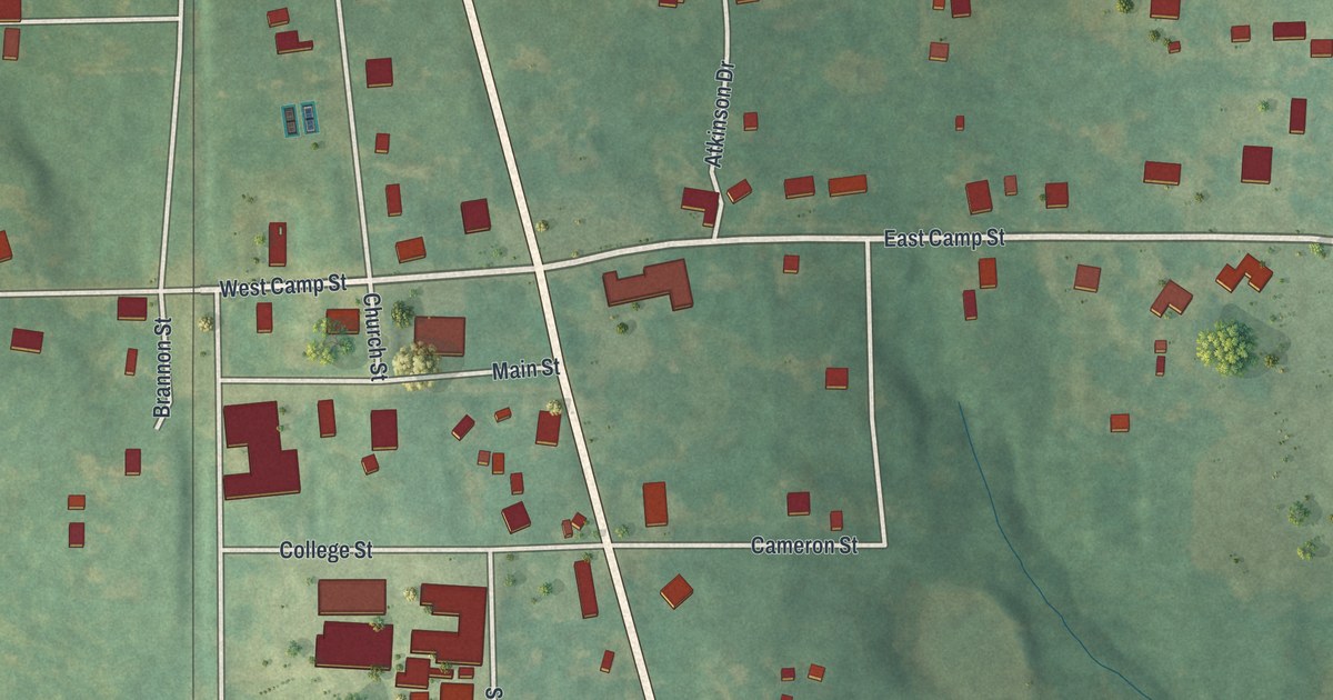 Map of Moreland, Georgia