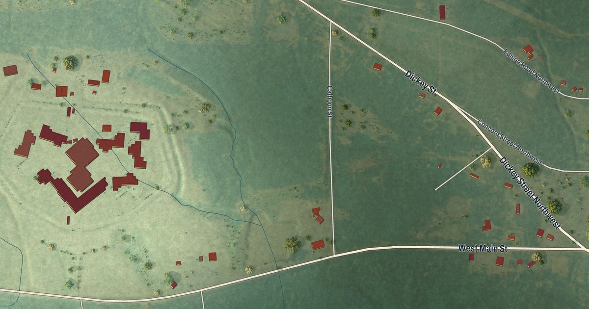 Map of Morgan, Georgia