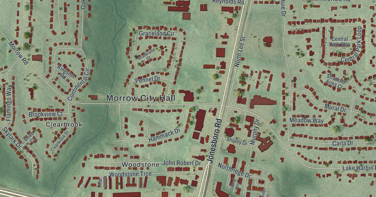 Map of Morrow, Georgia