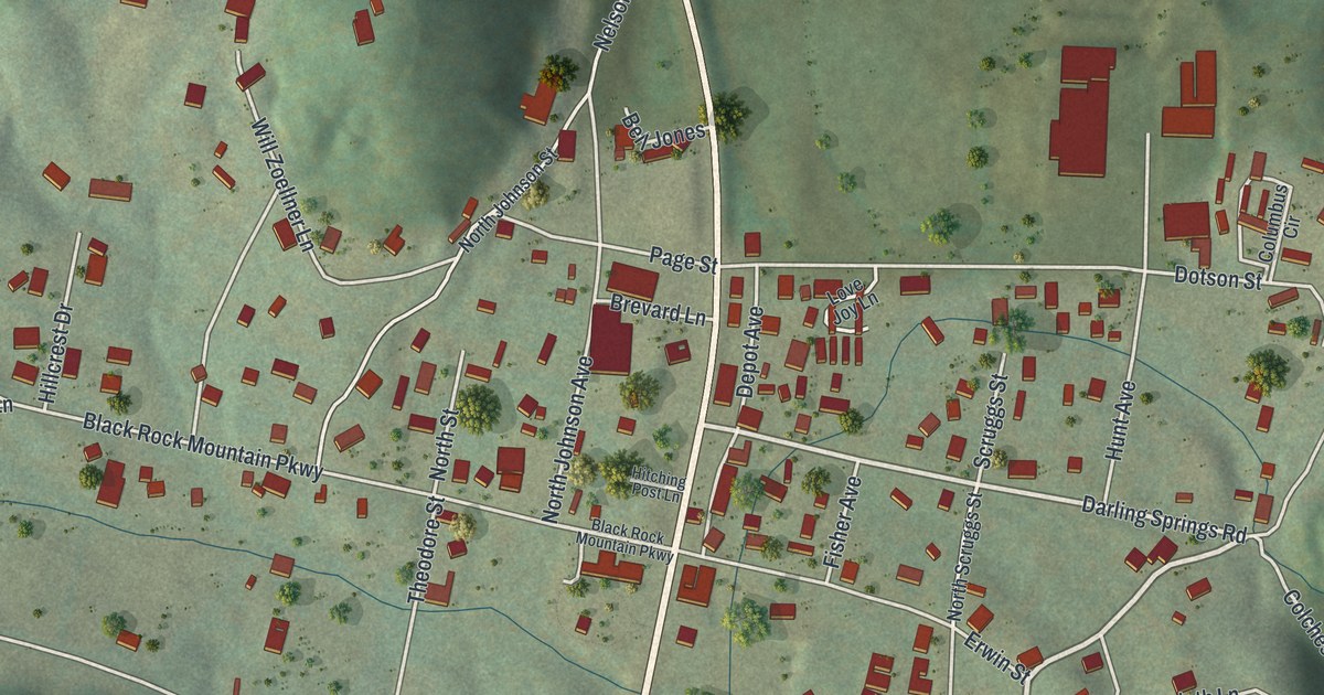 Map of Mountain City, Georgia