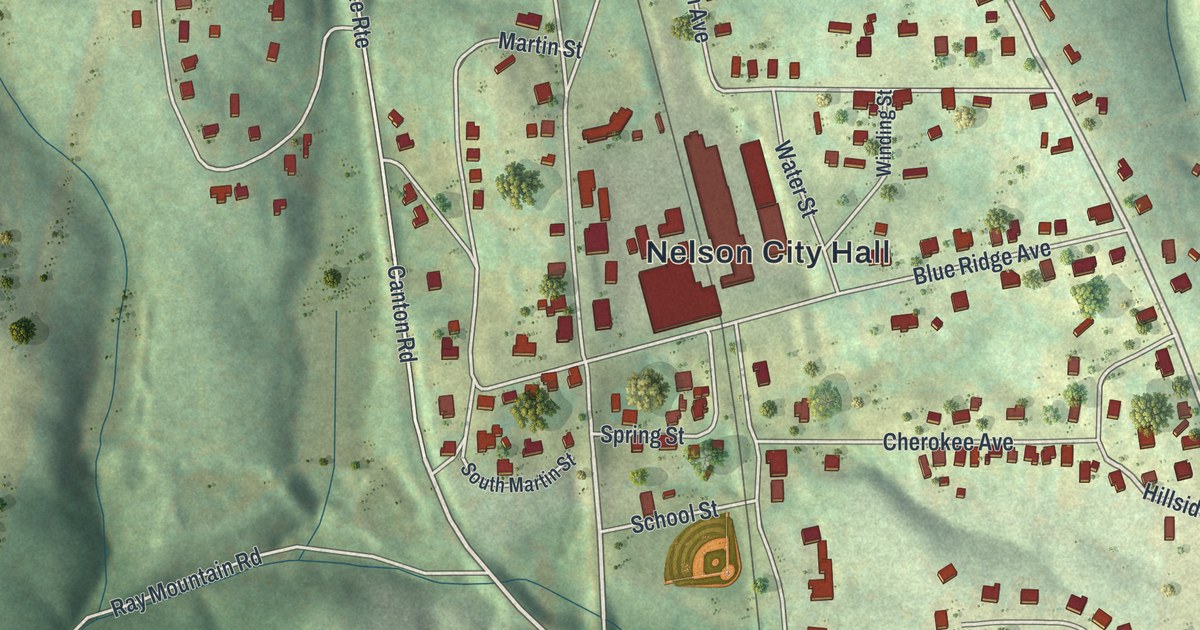 Map of Nelson, Georgia