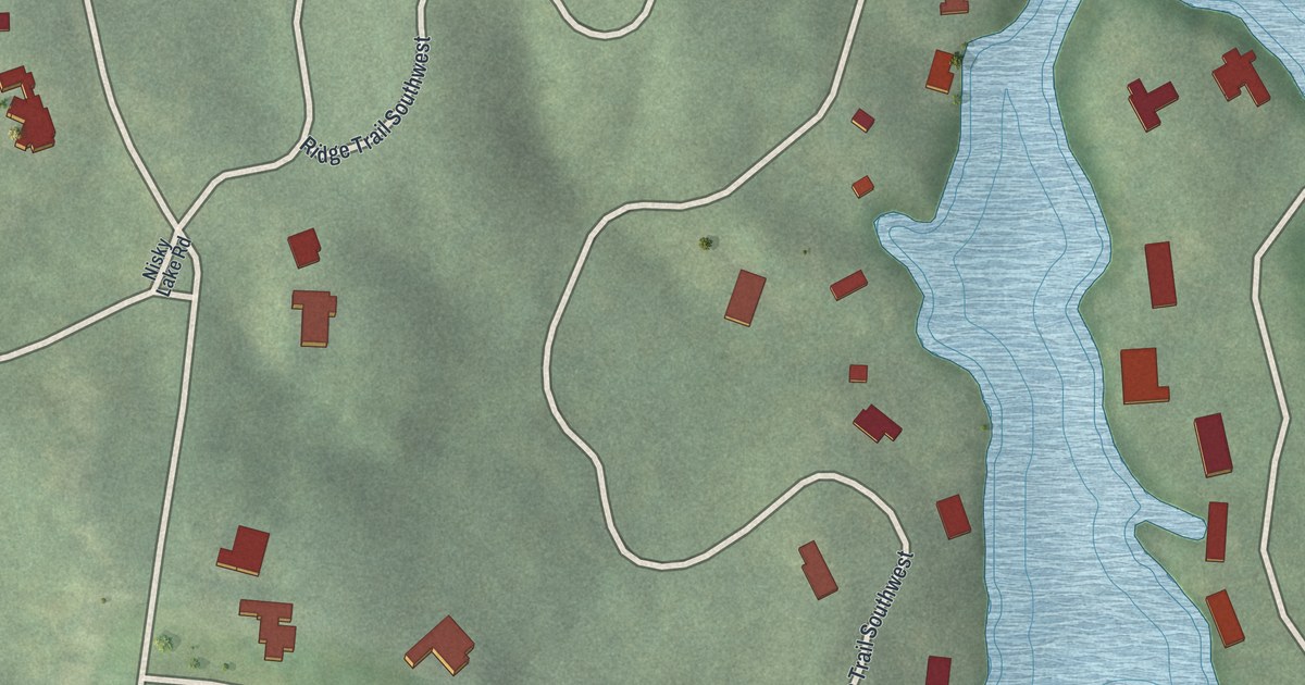 Map of Niskey Lake, Georgia