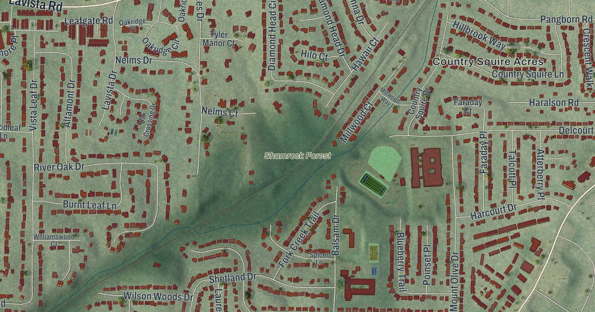 Map of North Decatur, Georgia