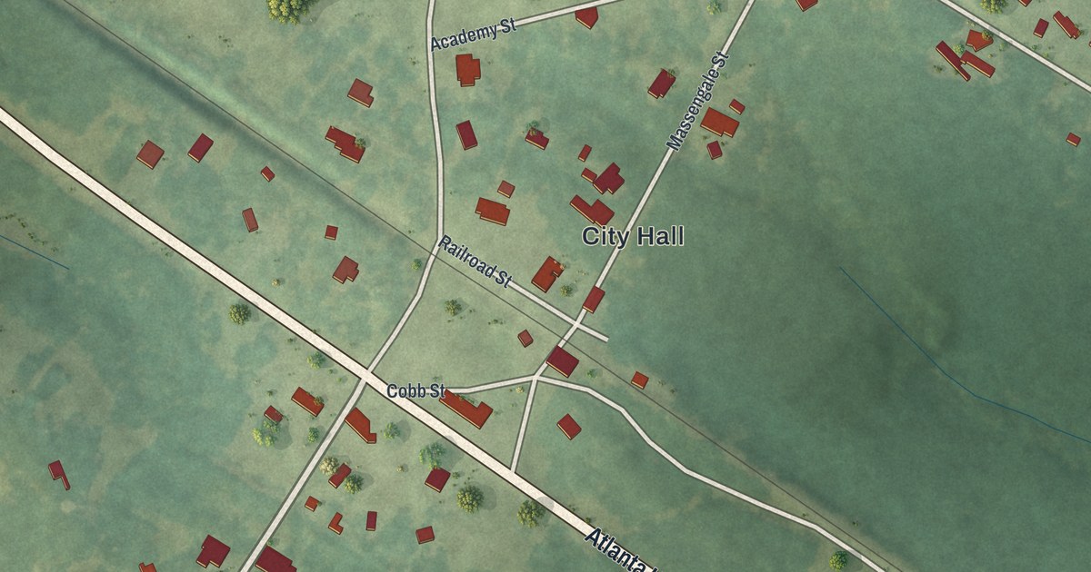 Map of Norwood, Georgia