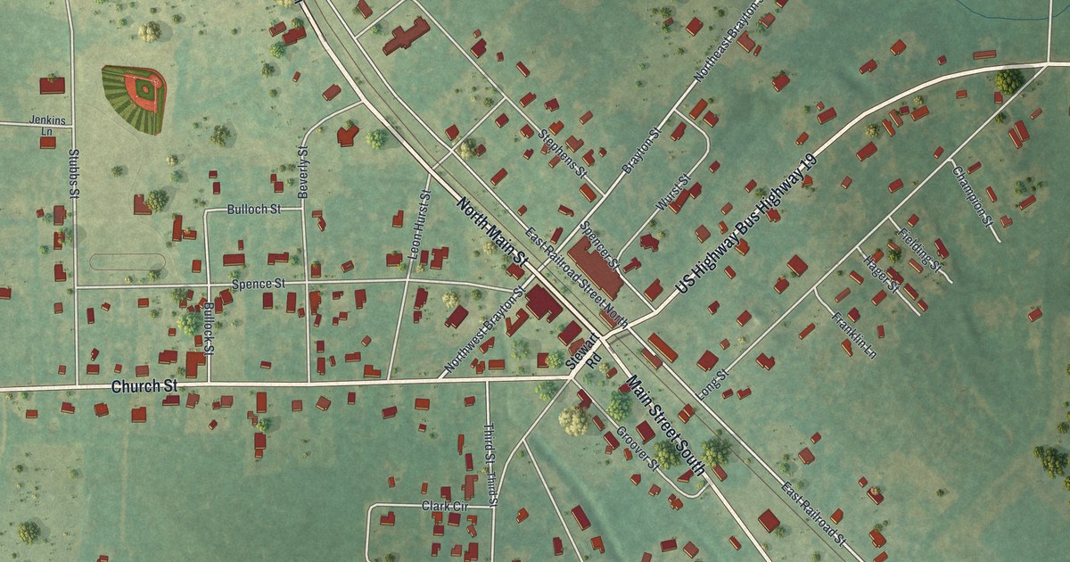 Map of Ochlocknee, Georgia