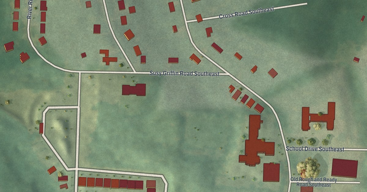 Map of Orchard Knob, Georgia