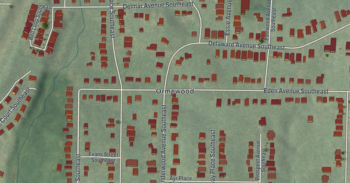 Map of Ormewood Park, Georgia