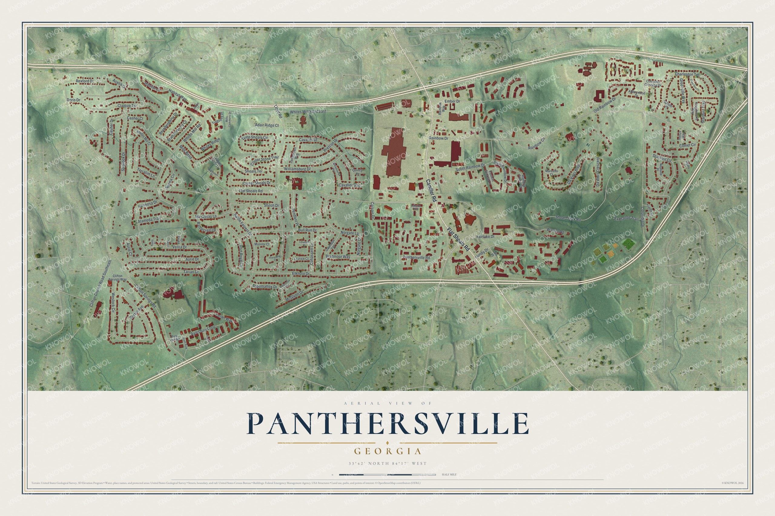 Watermarked full-map preview of Panthersville, Georgia