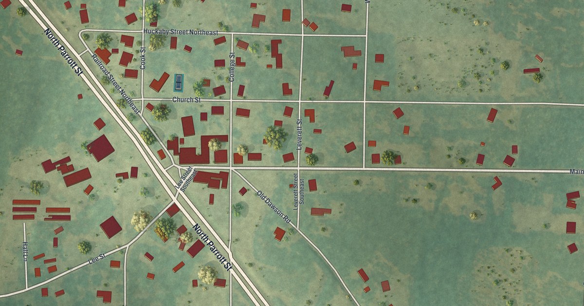 Map of Parrott, Georgia