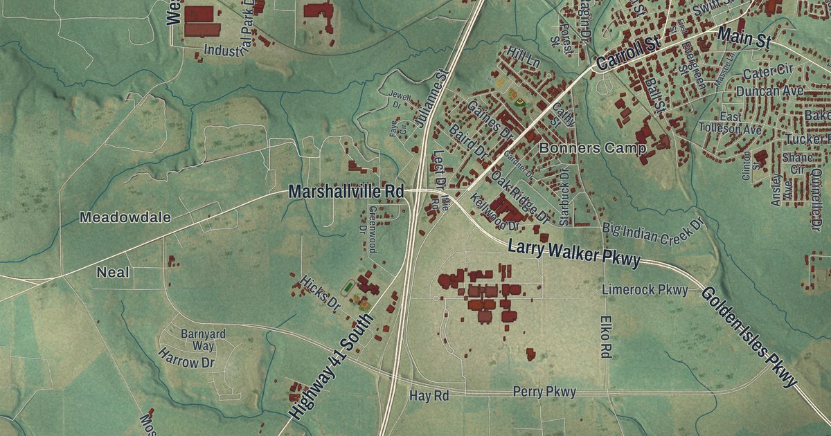 Map of Perry, Georgia