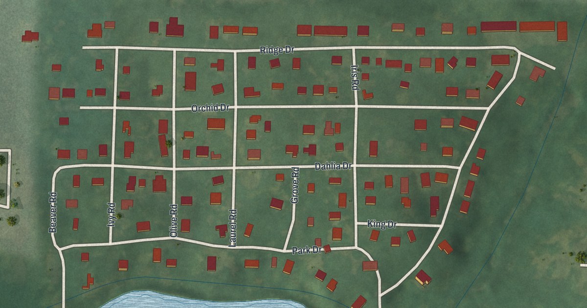 Map of Pine Lake, Georgia
